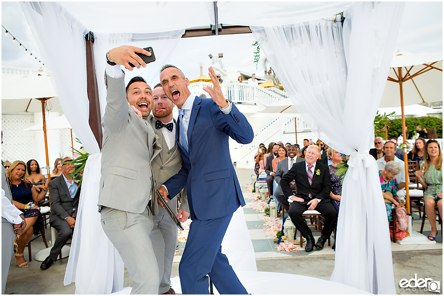 Laguna Beach Wedding ceremony at Occasions - selfie