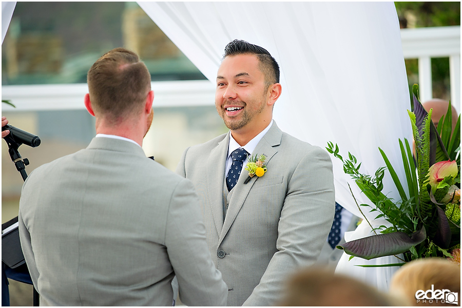 Laguna Beach Wedding ceremony at Occasions - two grooms