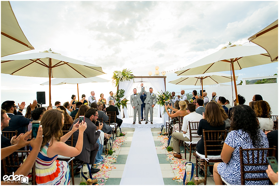 Laguna Beach Wedding ceremony at Occasions - recessional