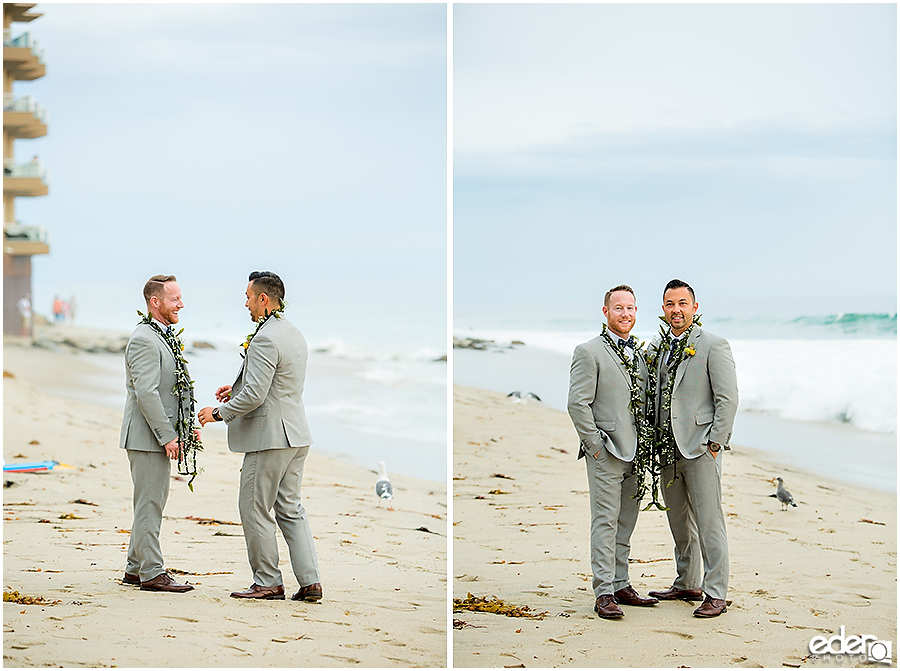 Laguna Beach Wedding ceremony at Occasions - couple portraits