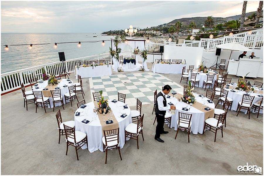 Laguna Beach Wedding ceremony at Occasions - reception details