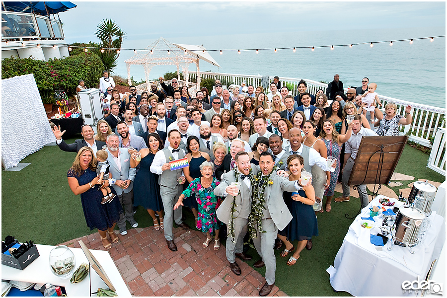 Laguna Beach Wedding at Occasions - big group photo