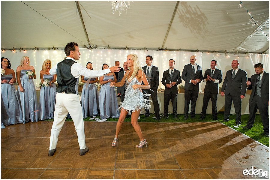 Private Estate Wedding Reception: first dance ballroom