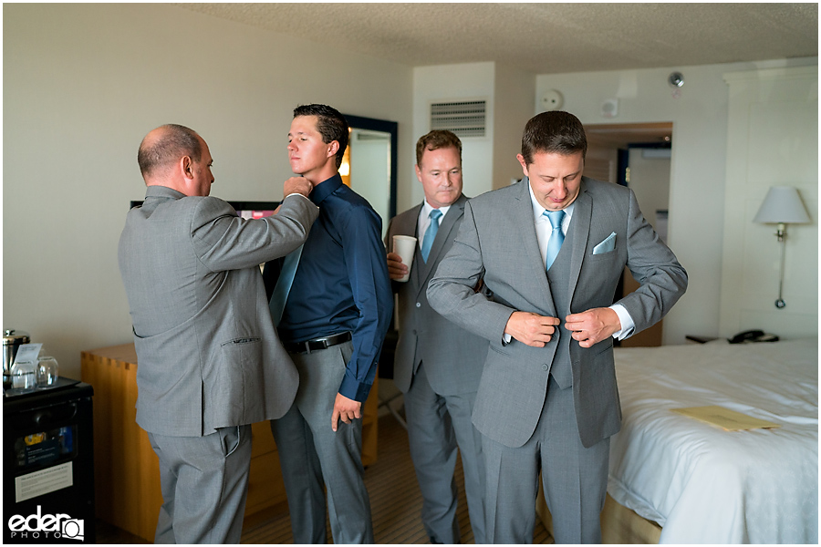 The Thursday Club Wedding - groom getting ready