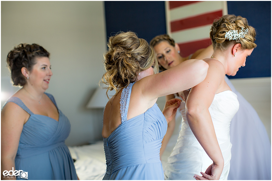 The Thursday Club Wedding - bride getting ready