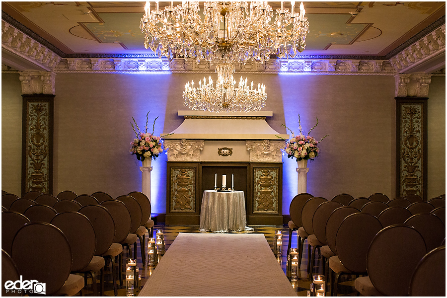 Wedding at The US Grant - photo of Crystal Ballroom.