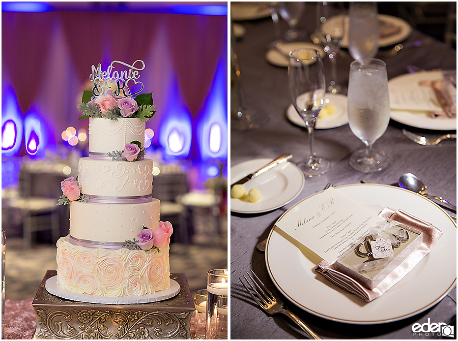 Wedding at The US Grant - photo of wedding cake.