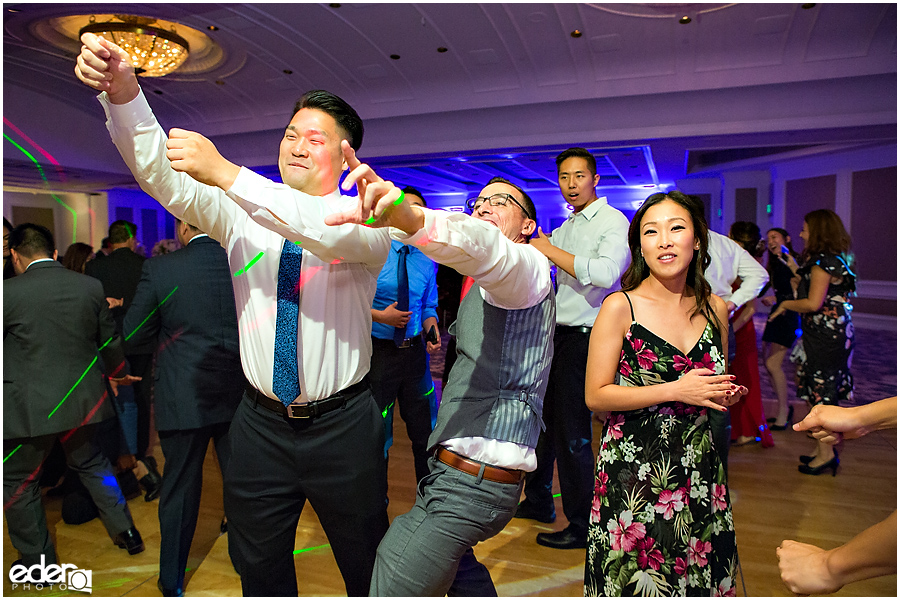 Wedding at The US Grant - photo of reception dancing in Presidential Ballroom.