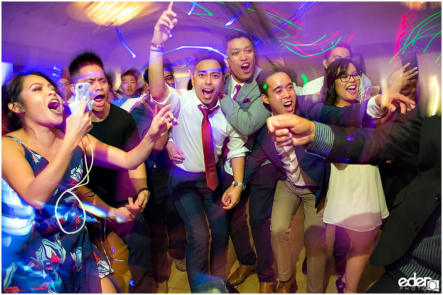 Wedding at The US Grant - photo of reception dancing in Presidential Ballroom.