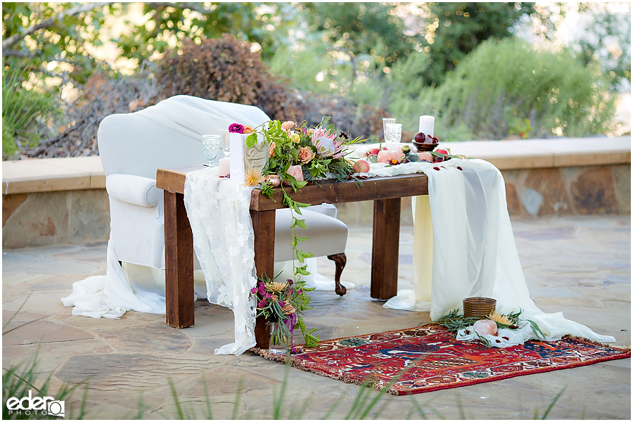 Francis Parker School Wedding - sweetheart table