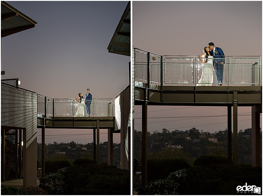 Francis Parker School Wedding - bride and groom sunset portraits