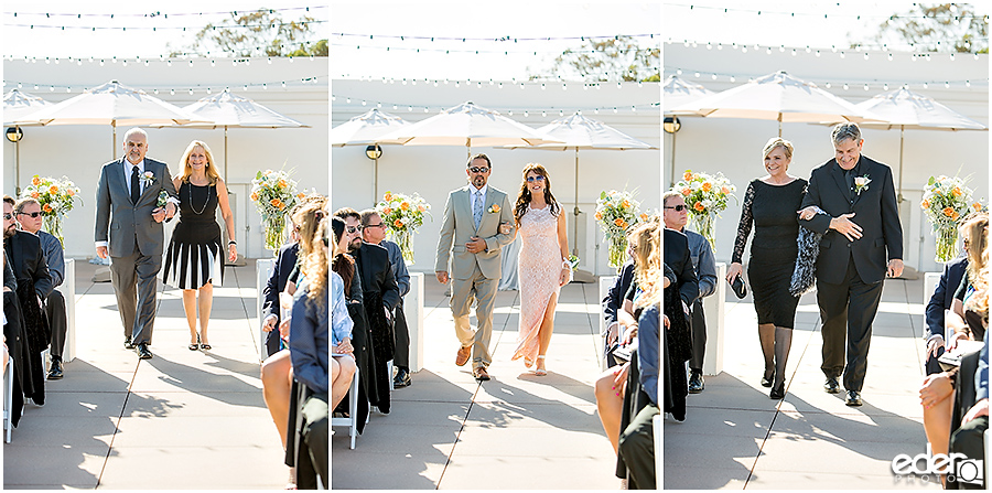 San Diego Natural History Museum Wedding - rooftop ceremony