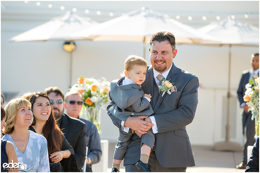 San Diego Natural History Museum Wedding - rooftop ceremony