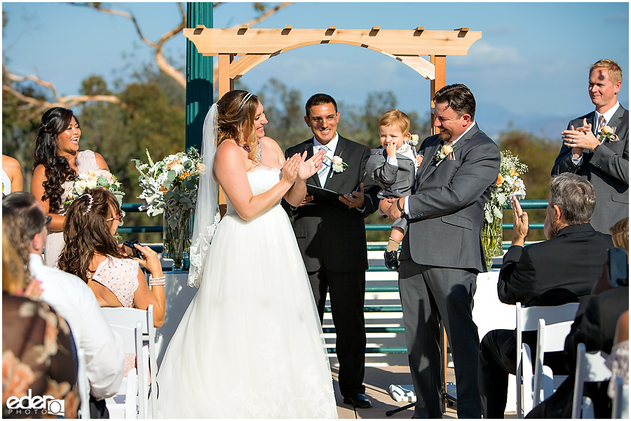 San Diego Natural History Museum Wedding - rooftop ceremony