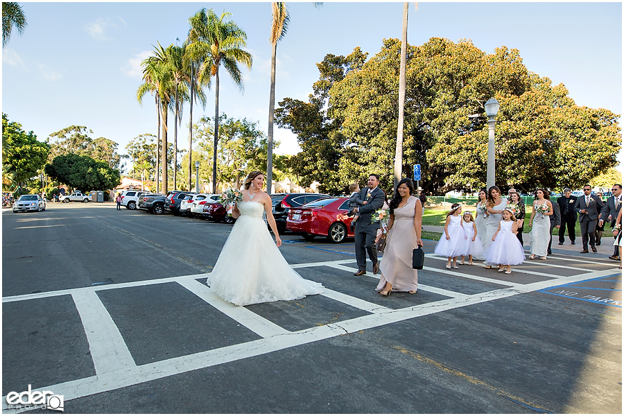 San Diego Natural History Museum Wedding -wedding party photos in Balboa Park.