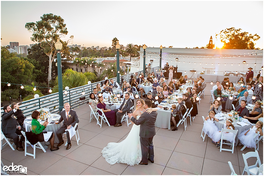 San Diego Natural History Museum Wedding Reception - first dance