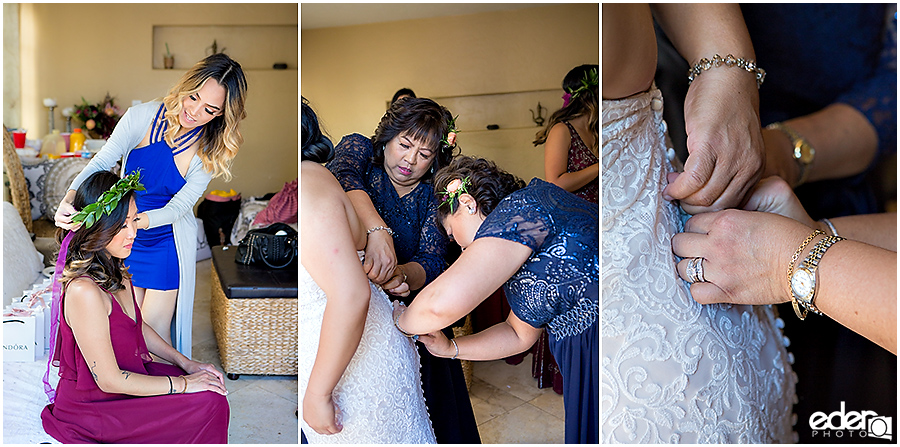 The Immaculata Wedding - bride getting ready