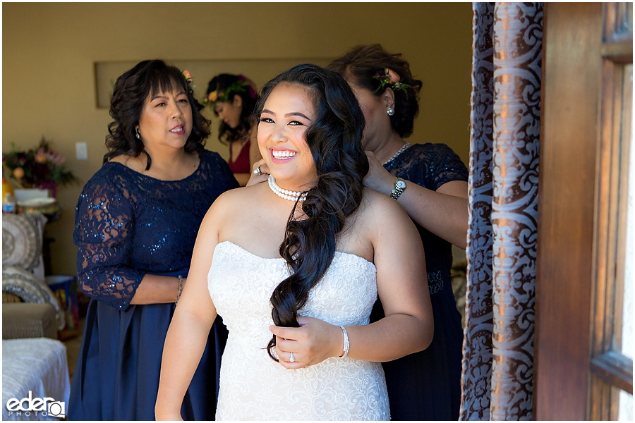 The Immaculata Wedding - bride getting ready