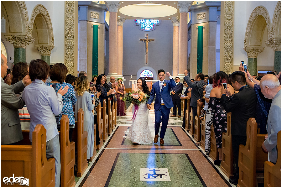 The Immaculata Wedding Ceremony recessional 