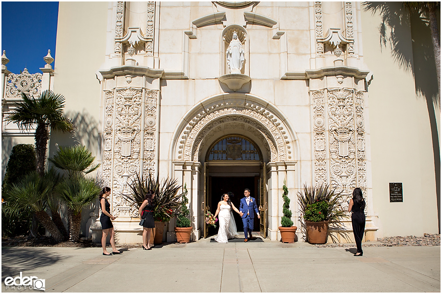 The Immaculata Wedding Ceremony - just married