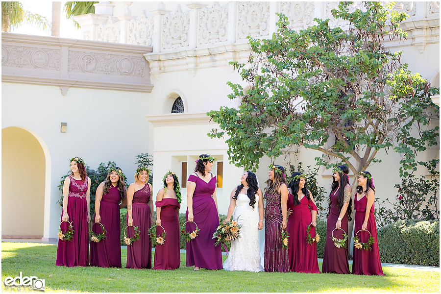 The Immaculata Wedding portraits bridesmaids