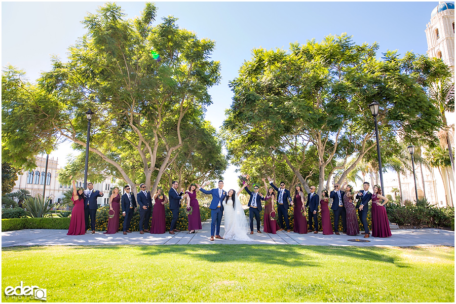 The Immaculata Wedding portraits wedding aprty