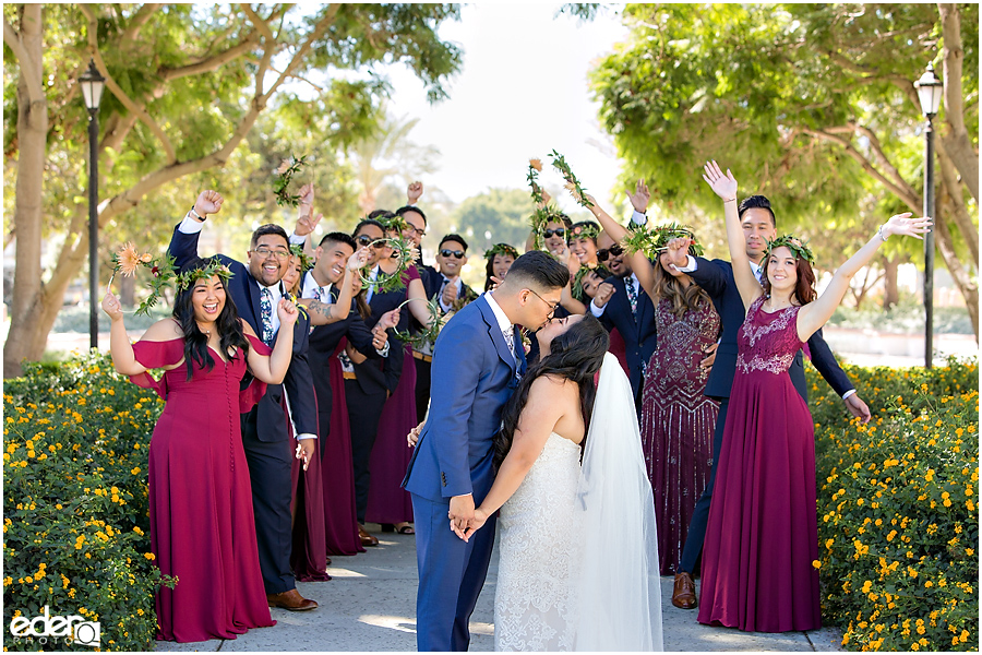 The Immaculata Wedding portraits bridal party