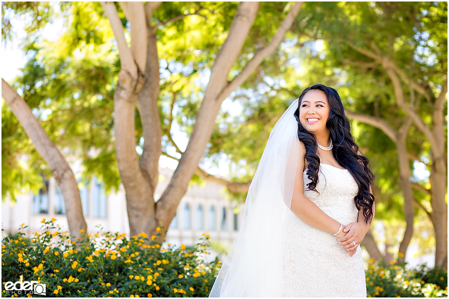 The Immaculata Wedding portraits of bride