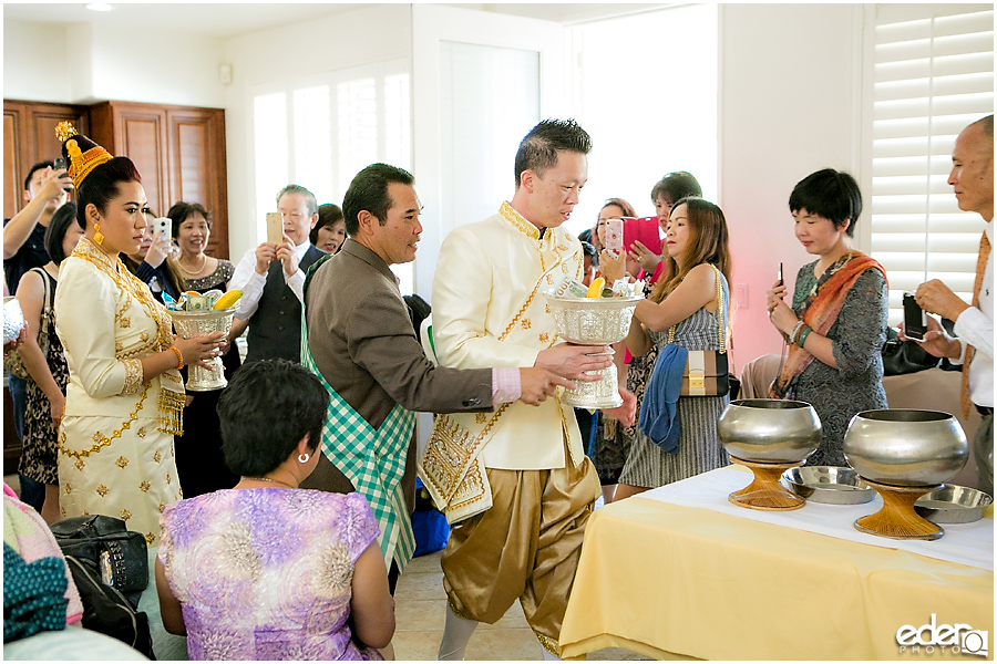 Lao Wedding Ceremony offerings