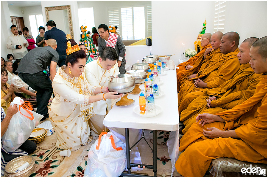 Lao Wedding Ceremony monks