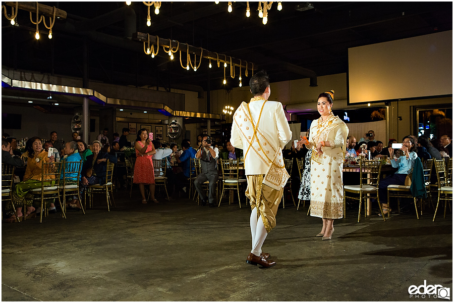 Lao Traditional Wedding Dance at reception in San Diego.