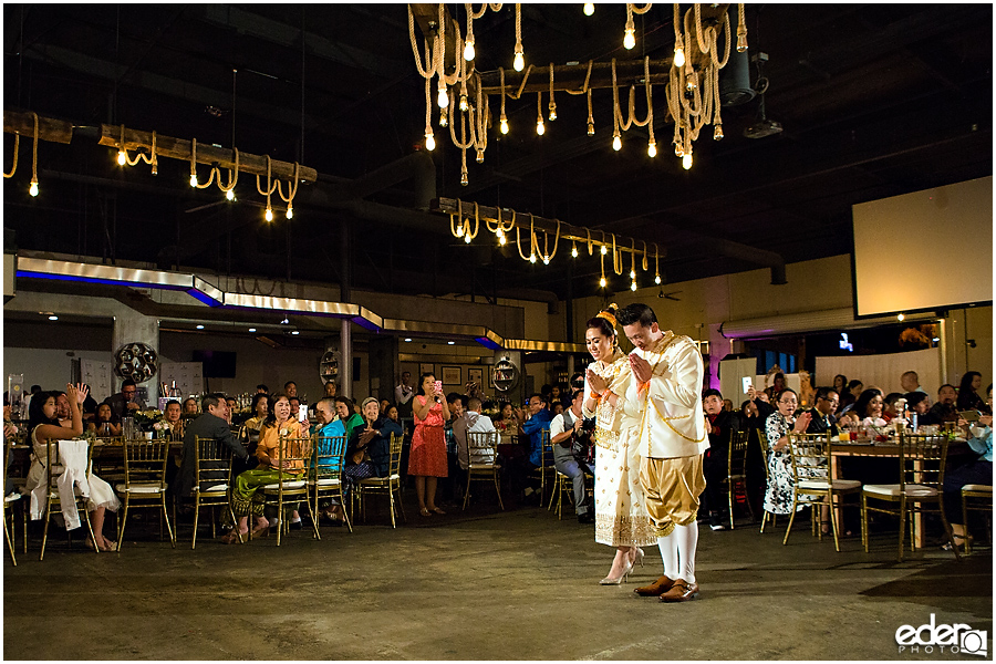 Lao Traditional Wedding Dance at reception in San Diego.