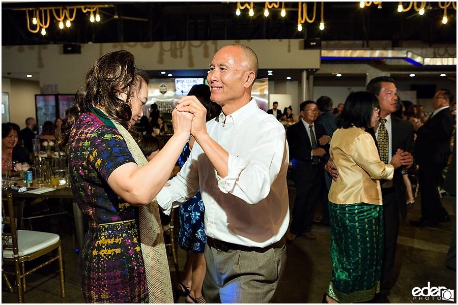 Multicultural Wedding Reception dancing photo.
