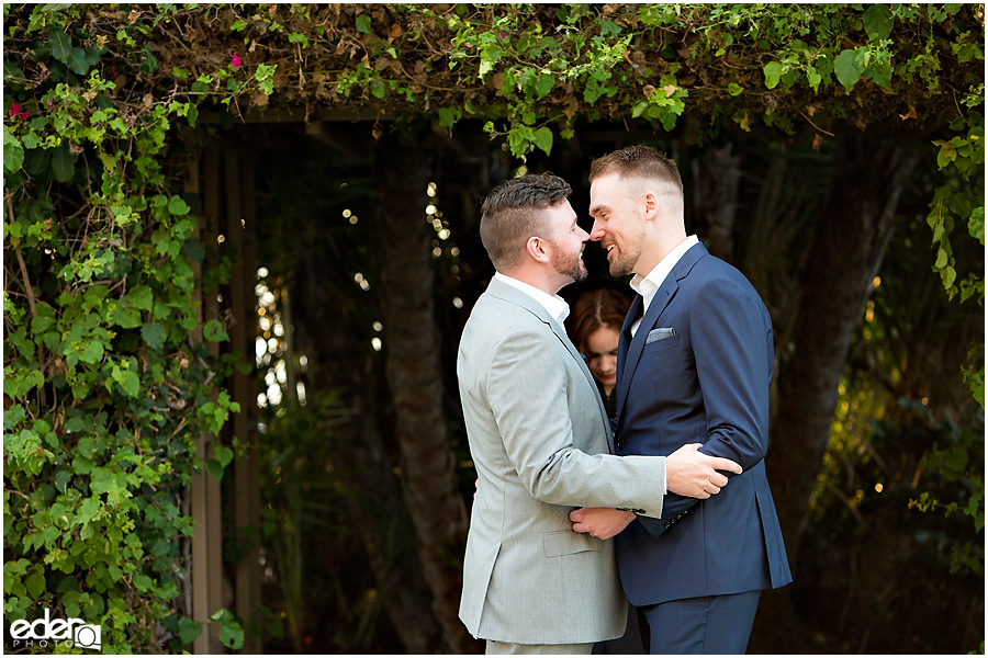 San Diego County Building Elopement Ceremony outside.