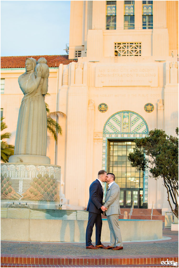 San Diego County Administration Building Civil Marriage Ceremony.