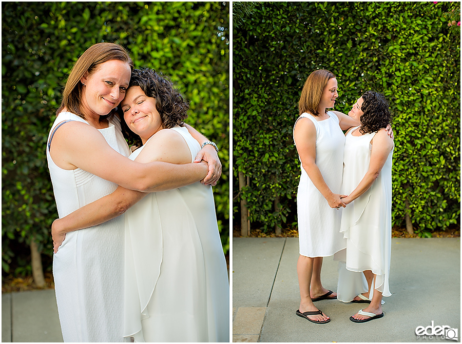 Coronado Beach Elopement - same sex couple