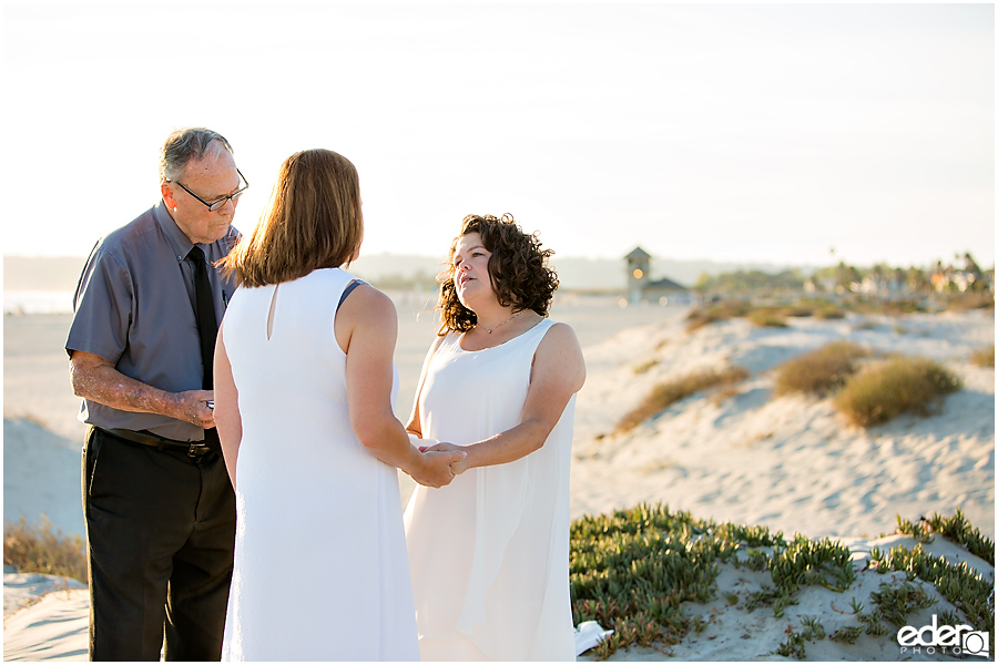 Coronado Beach Elopement - same sex wedding