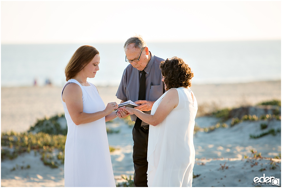 Coronado Beach Elopement - destination wedding