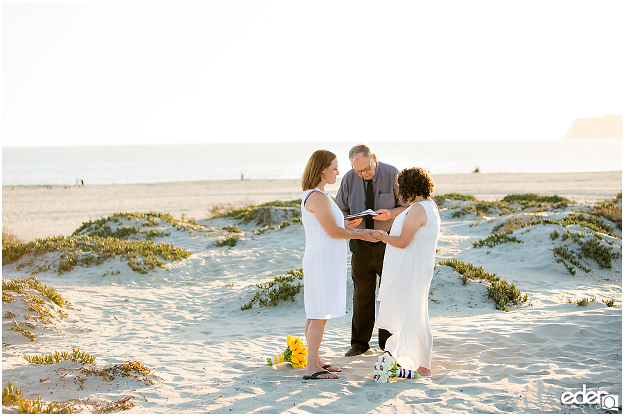 Coronado Beach Elopement - destination wedding