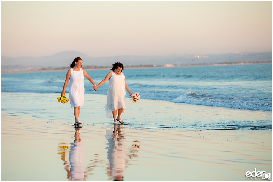 Coronado Beach Elopement - photos on the water