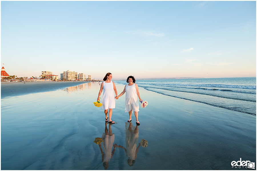 Coronado Beach Elopement - wedding photos