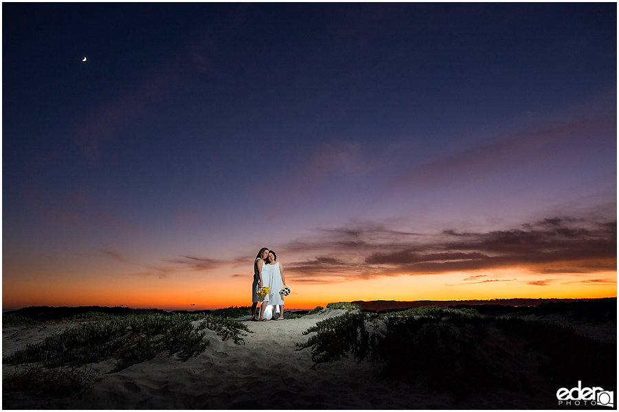 Same sex wedding portraits in Coronado