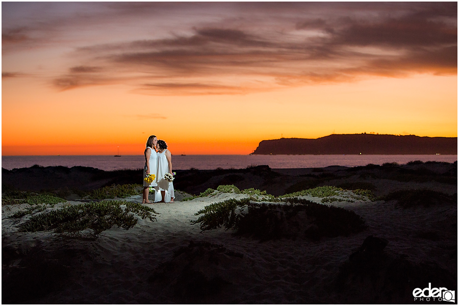 Same sex wedding portraits in Coronado