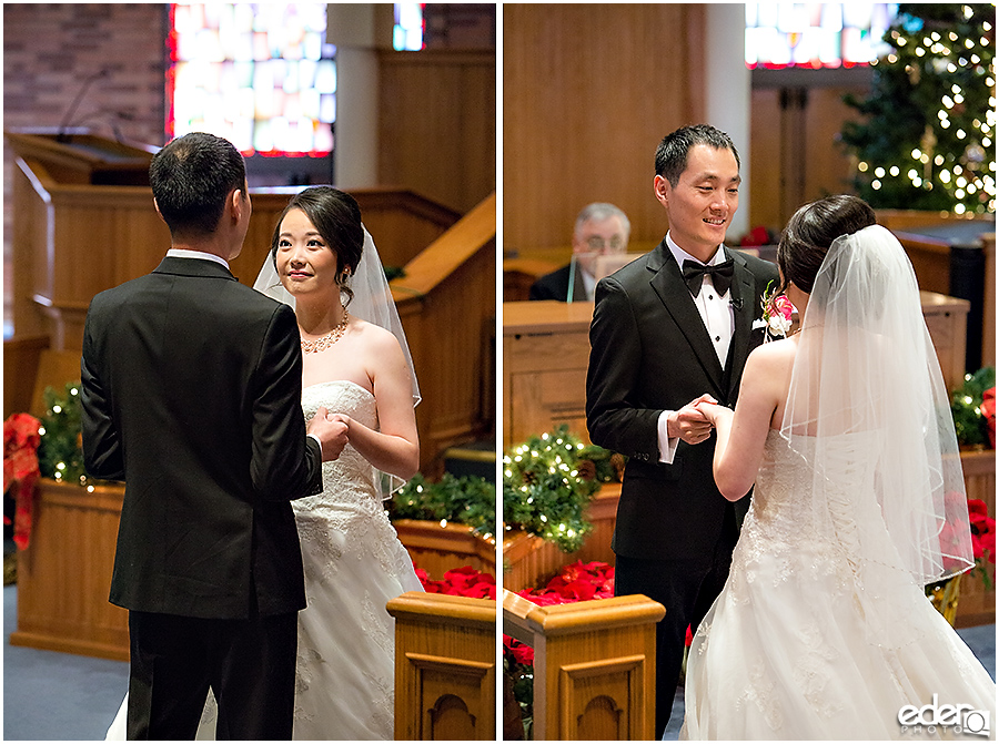 Torrey Pines Church Wedding - vow exchange