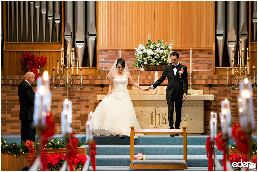 Torrey Pines Church Wedding - candle lighting