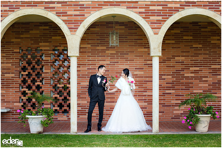 Torrey Pines Church Wedding - portraits of couple