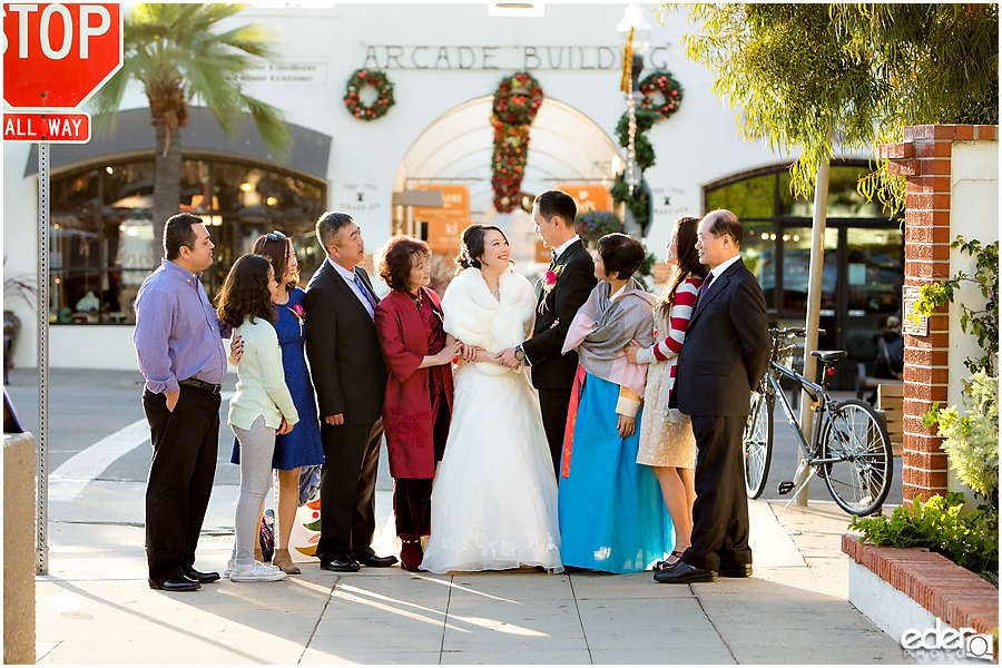 Small Winter Wedding La Jolla - family photos