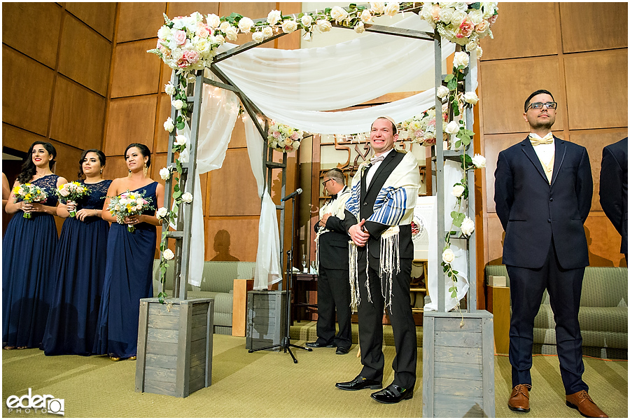 Ohr Shalom Synagogue wedding groom photo.