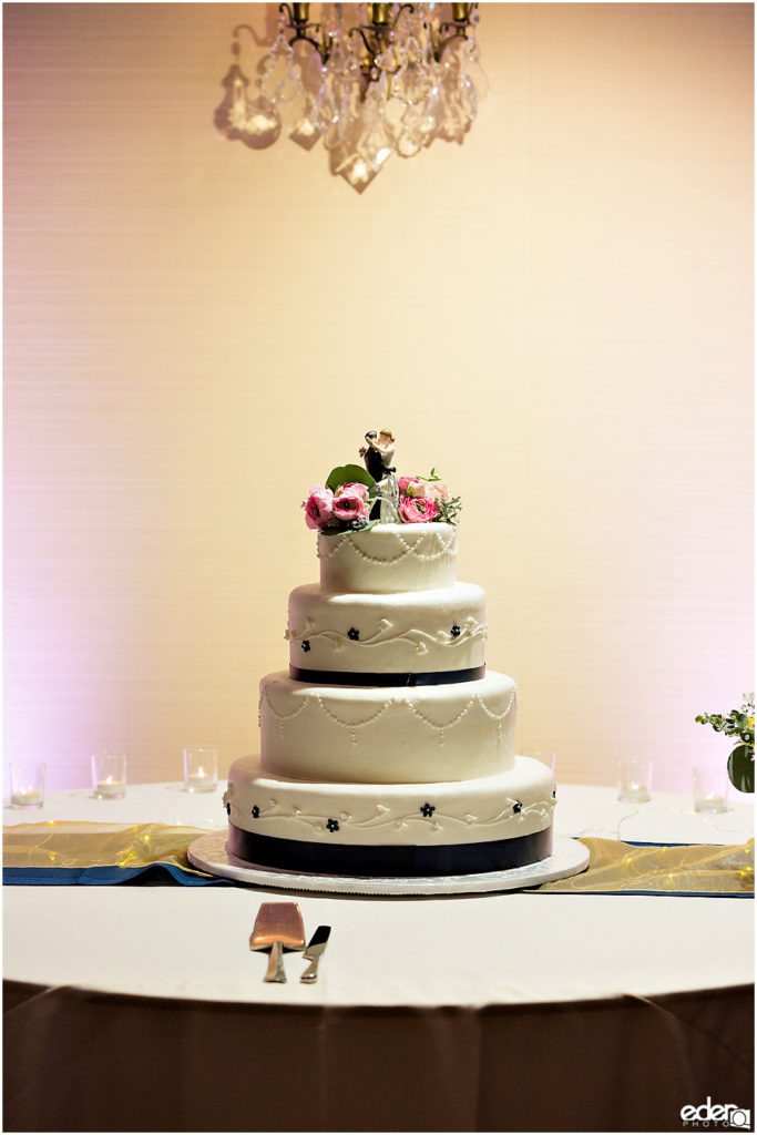 Kona Kai Wedding details cake photo.
