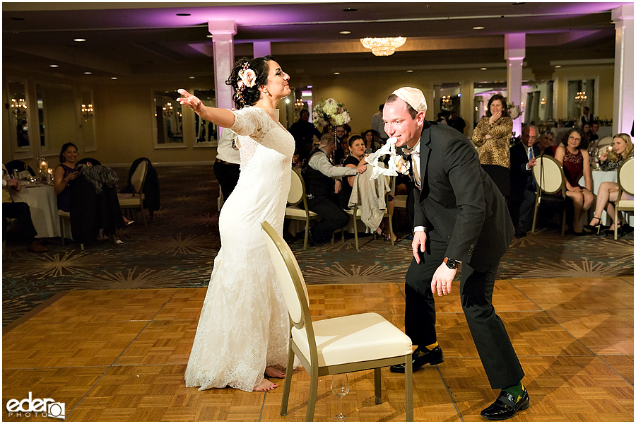 Kona Kai Wedding reception garter toss.